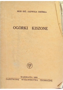 Ogórki kiszone 1950 r
