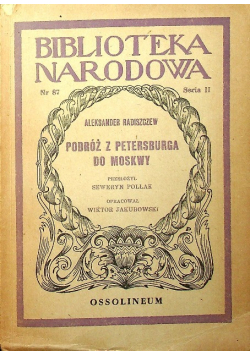 Podróż z Petersburga do Moskwy