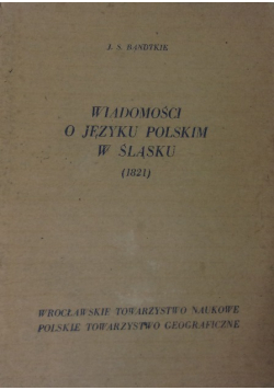 Wiadomości o języku polskim w ślasku