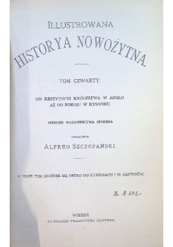 Ilustrowana historya nowożytna Tom IV  1900 r.