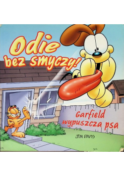 Odie bez smyczy Garfield wypuszcza psa