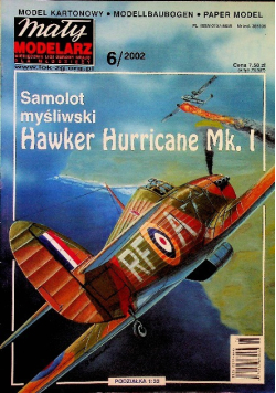 Mały modelarz Samolot myśliwski hawker hurricane Nr 6/02