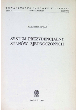 System prezydencjalny Stanów Zjednoczonych