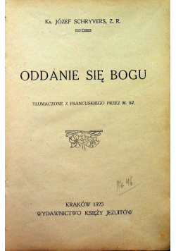Oddanie się Bogu 1923 r.