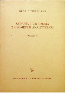Zadania i ćwiczenia z geometrii analitycznej