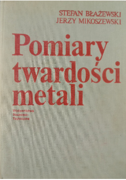 Pomiary twardości metali
