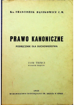 Prawo Kanoniczne podręcznik dla Duchowieństwa
