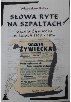 Słowa ryte na szpaltach