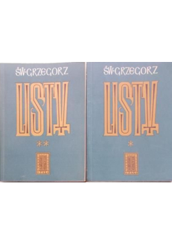 Grzegorz Listy Tom 1 i 2