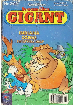 Komiks Gigant Indiana Dżems i świątynia małp Nr 3 / 98