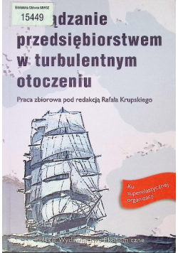 Zarządzanie przedsiębiorstwem w turbulentnym otoczeniu