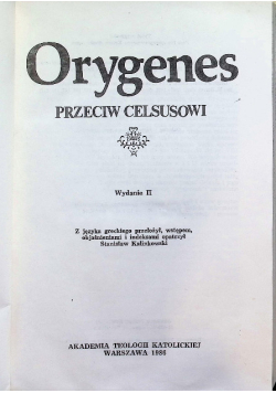 Orygenes przeciw Celsusowi