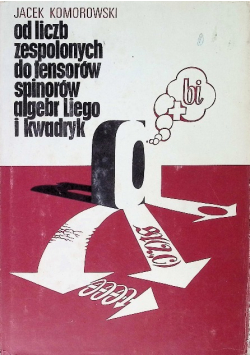 Od liczb zespolonych do tensorów spinorów algebr Liego i kwadryk