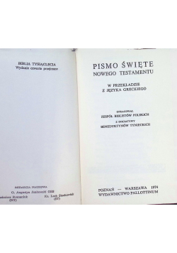 Pismo Święte Nowego Testamentu