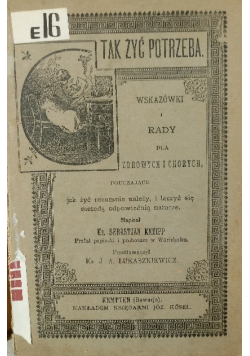 Tak żyć potrzeba, 1920 r.