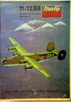 Mały modelarz Nr 11 i 12 / 88 Ciężki samolot bombowy B - 24 Liberator
