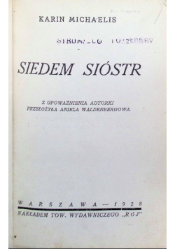 Siedem sióstr 1928 r.