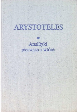 Analityki pierwsze i wtórne