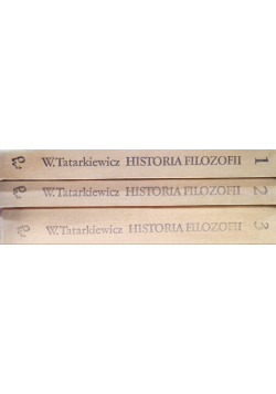 Historia Filozofii Tom I do III