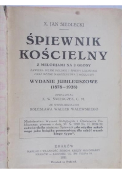 Śpiewnik Kościelny, 1931 r.