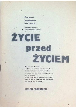 Życie przed życiem