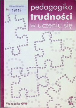 Pedagogika trudności w uczeniu się