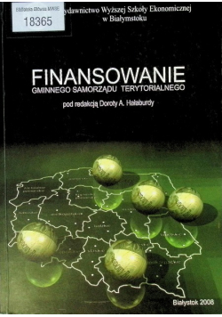 Finansowanie Gminnego Samorządu Terytorialnego