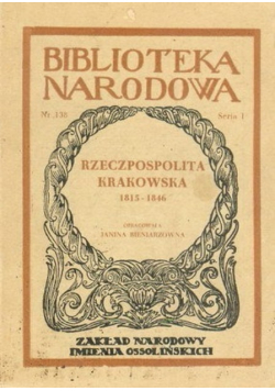 Rzeczpospolita krakowska 1815-1846