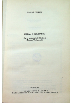 Biblia o człowieku
