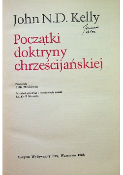 Początki doktryny chrześcijańskiej