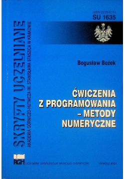 Ćwiczenia z programowania - metody numeryczne