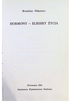 Hormony eliksiry życia