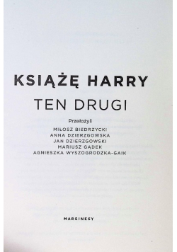 Książę Harry Ten drugi