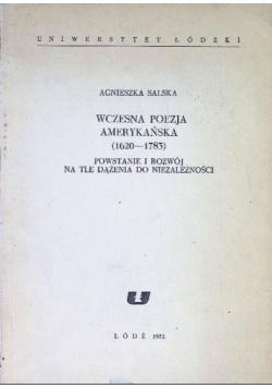 Wczesna Poezja Amerykańska