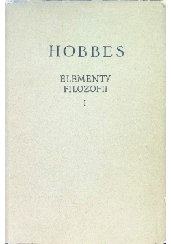 Elementy filozofii Tom I