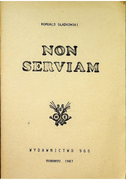 Non Serviam