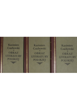 Obraz literatury polskiej Tom I do III