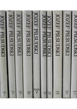 Piłsudski Pisma zbiorowe Tom 1 do 10