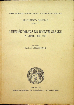 Ludność Polska na dolnym Śląsku