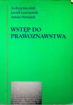 Wstęp do prawoznawstwa