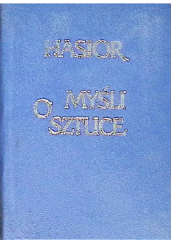 O myśli sztuce