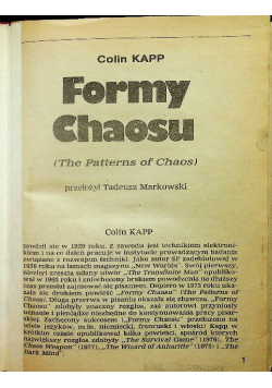 Formy chaosu