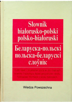 Słownik białorusko polski  polsko białoruski