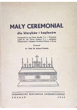 Mały ceremoniał dla kleryków i kapłanów 1949 r.