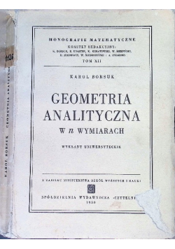 Geometria Analityczna w n wymiarach 1950 r.