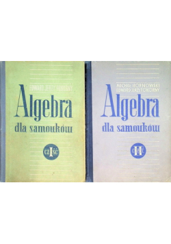 Algebra dla samouków Część I i II