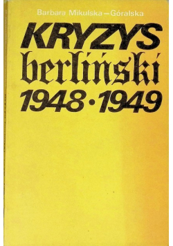 Kryzys berliński 1948 - 1949