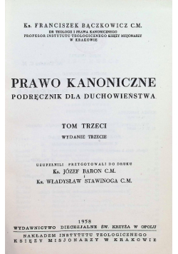 Prawo kanoniczne tom 3
