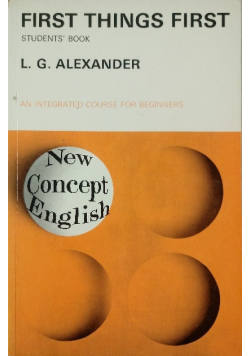 First things first student's book