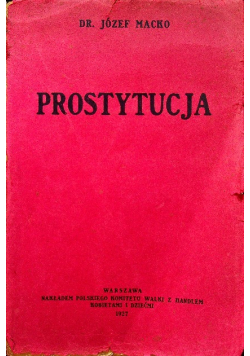 Prostytucja 1927 r.